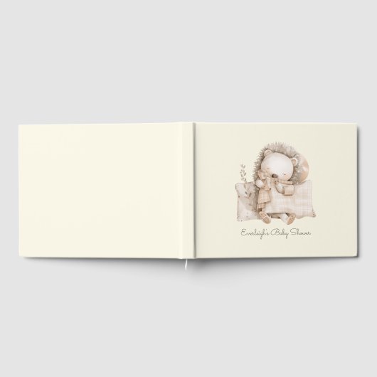 Niedlicher schlafender Teddybär Gästebuch (Voll)