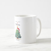 Niedlicher schlafender Weihnachtsbaum | Baby's Fir Kaffeetasse (VorderseiteRechts)