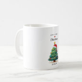 Niedlicher schlafender Weihnachtsbaum | Baby's Fir Kaffeetasse (Vorderseite Links)