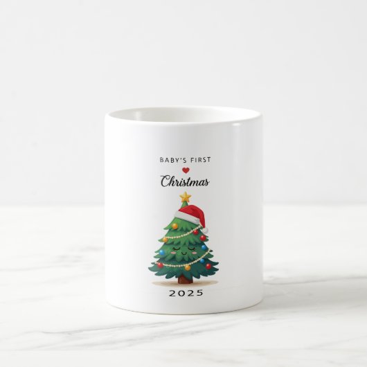 Niedlicher schlafender Weihnachtsbaum | Baby's Fir Kaffeetasse (Mittel)