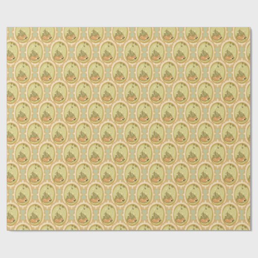 Niedlicher Schlaffuchs Geschenkpapier (Flach)