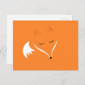 Niedlicher Schlaffuchs Postkarte (Vorne/Hinten)