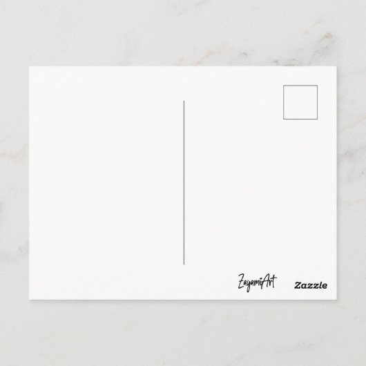 Niedlicher Schlafplatz Postkarte (Rückseite)