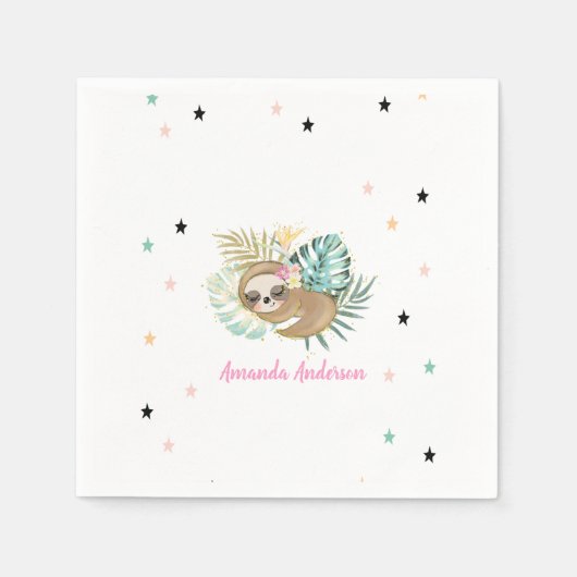 Niedlicher Schlafplatz, Sterne, Prinzessin Serviette (Vorderseite)