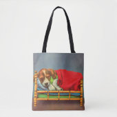 niedlicher Schlafpuppenprint Tasche (Vorderseite)