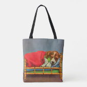 niedlicher Schlafpuppenprint Tasche (Rückseite)