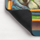 niedlicher schläfriger Welpe Mousepad (Ecke)