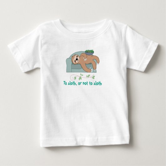 Niedlicher Schlafsessel, der ein zauberhafter trop Baby T-shirt (Vorderseite)