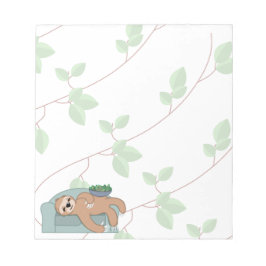 Niedlicher Schlafsessel, der ein zauberhafter trop Notizblock