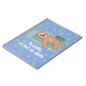 Niedlicher Schlafsessel, der ein zauberhafter trop Notizblock (Linke Seite)