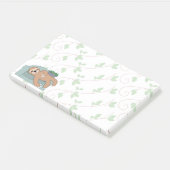 Niedlicher Schlafsessel, der ein zauberhafter trop Post-it Klebezettel (angewinkelt)