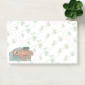 Niedlicher Schlafsessel, der ein zauberhafter trop Post-it Klebezettel (Büro)