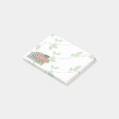 Niedlicher Schlafsessel, der ein zauberhafter trop Post-it Klebezettel (angewinkelt)