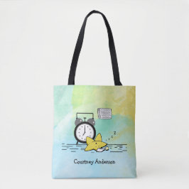 Niedlicher Schlafstern Personalisierte Tasche