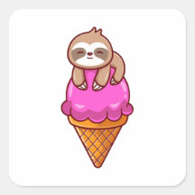 Niedlicher Schlamm auf Eiscreme