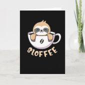 Niedlicher Schlauch im Kaffeecup Karte (Vorderseite)