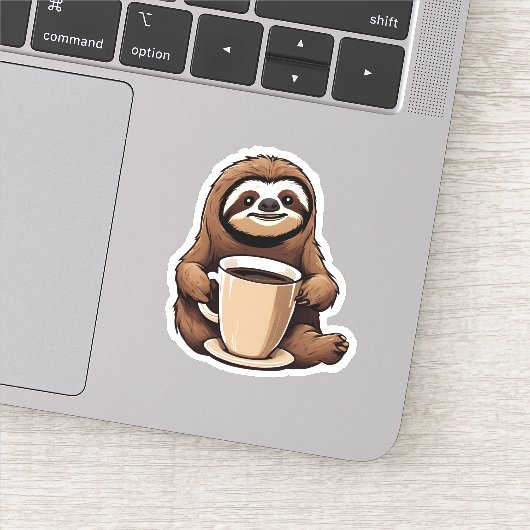 Niedlicher Schlauch mit Kaffeemaschine wasserdicht Aufkleber (Detail)