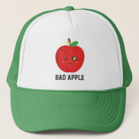 Niedlicher schlechter Apple mit Augen-Flecken