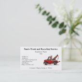 Niedlicher Schleppseil-LKWWrecker Visitenkarte (Stehend Vorderseite)