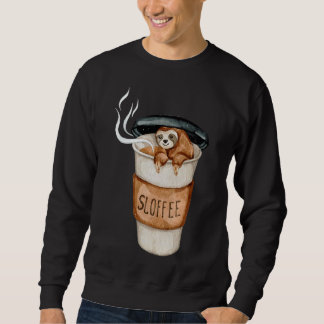 Niedlicher Schluck im Kaffeecup-Schläfchen Sweatshirt