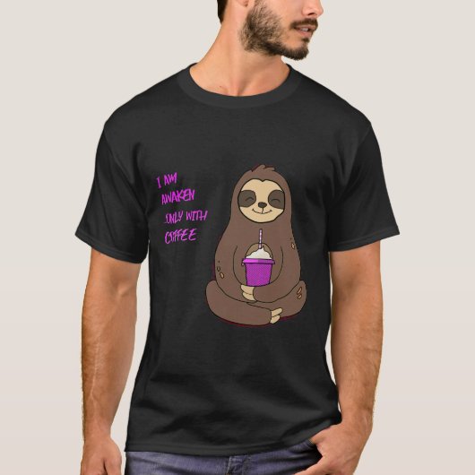 Niedlicher Schluck-Kaffee T-Shirt (Vorderseite)