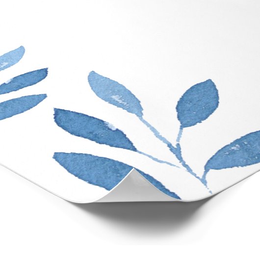 Niedlicher Schmetterling - Blaue oder rosa Geschle Poster (Ecke)