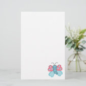 niedlicher Schmetterling Briefpapier (Stehend Vorderseite)