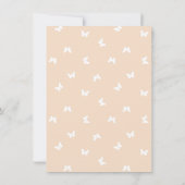 Niedlicher Schmetterling Fairytale Pink Girls Gebu Einladung (Rückseite)