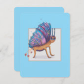 niedlicher Schmetterling Feiertagskarte (Vorne/Hinten)