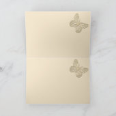 Niedlicher Schmetterling Feiertagskarte (Innenseite)