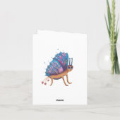 niedlicher Schmetterling Feiertagskarte (Rückseite)