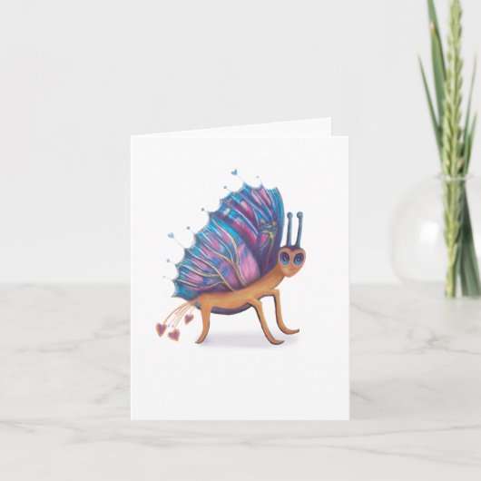 niedlicher Schmetterling Feiertagskarte (Vorderseite)