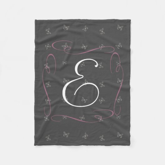 Niedlicher Schmetterling Fleecedecke (Vorderseite)