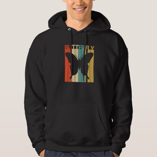 Niedlicher Schmetterling Hoodie (Vorderseite)