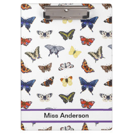 Niedlicher Schmetterling - individuell anpassbarer Klemmbrett