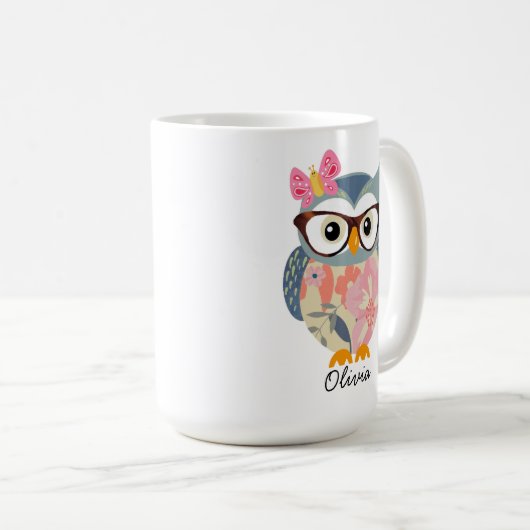 Niedlicher Schmetterling Kaffeetasse (VorderseiteRechts)