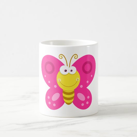 Niedlicher Schmetterling Kaffeetasse (Mittel)