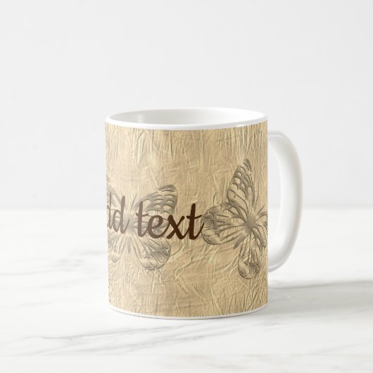 Niedlicher Schmetterling Kaffeetasse (VorderseiteRechts)