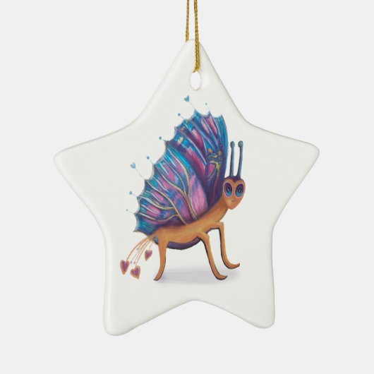 niedlicher Schmetterling Keramik Ornament (Rechts)