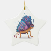 niedlicher Schmetterling Keramik Ornament (Vorne)