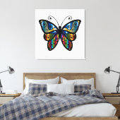Niedlicher Schmetterling Leinwanddruck (Insitu (Schlafzimmer))