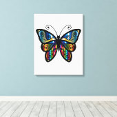 Niedlicher Schmetterling Leinwanddruck (Insitu (Holzboden))