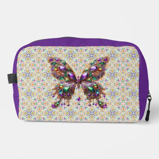 Niedlicher Schmetterling Mardi Gras Waschbeutel (Vorderseite)