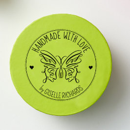 Niedlicher Schmetterling mit eigener Handarbeit mi Gummistempel