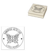 Niedlicher Schmetterling mit eigener Handarbeit mi Gummistempel (Stempel)