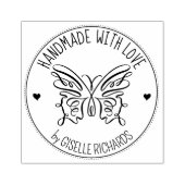 Niedlicher Schmetterling mit eigener Handarbeit mi Gummistempel (Prägung)