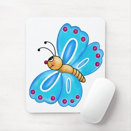 Niedlicher Schmetterling Mousepad (Mit Mouse)