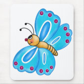 Niedlicher Schmetterling Mousepad (Vorne)