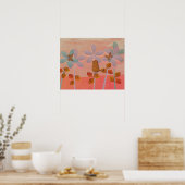 Niedlicher Schmetterling Poster (Küche)