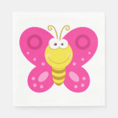 Niedlicher Schmetterling Serviette (Vorderseite)
